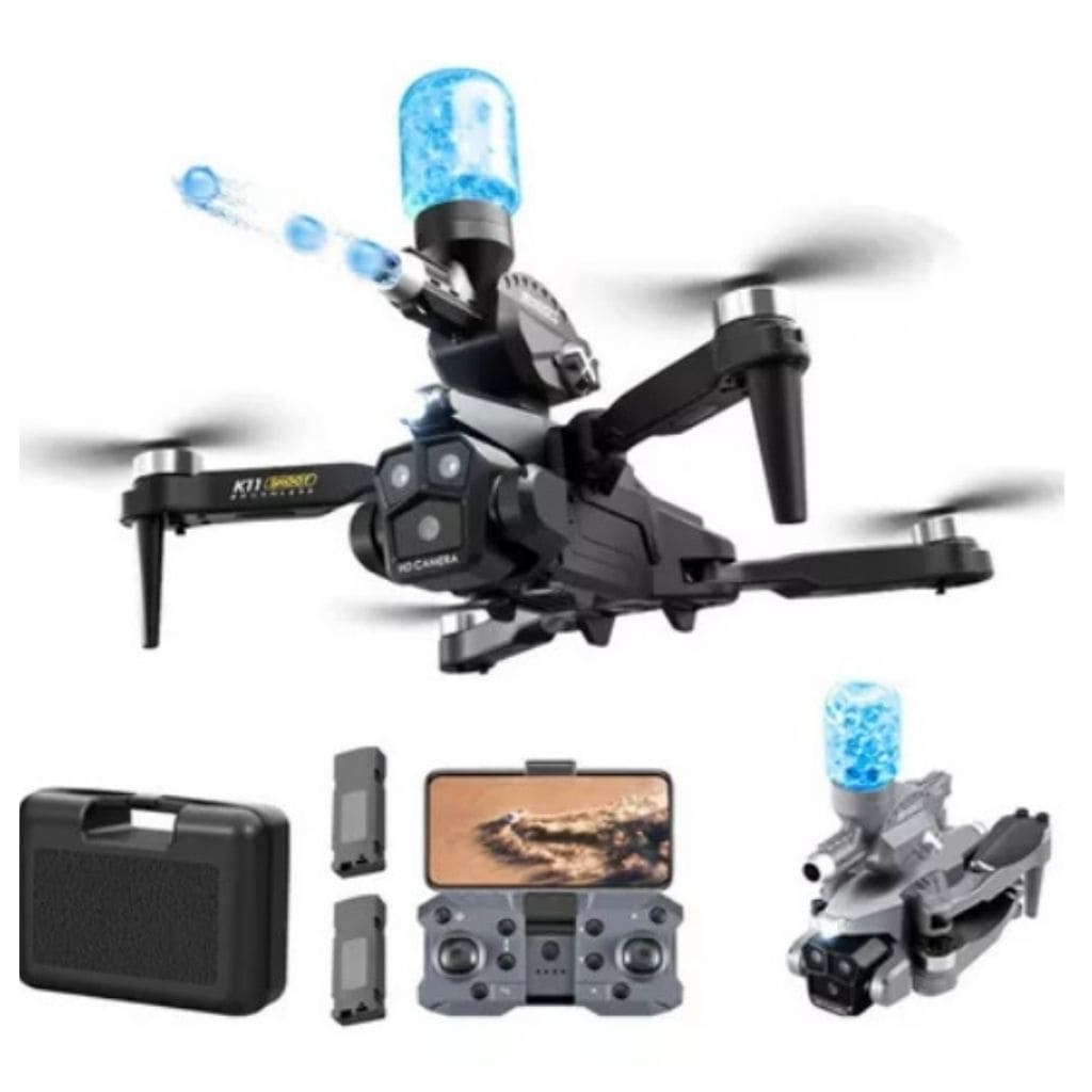DRONE JUGUETE CON PISTOLA HIDROGEL 2025