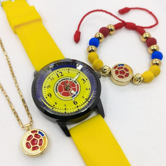 Combo Selección Colombia Reloj + Collar + Manilla