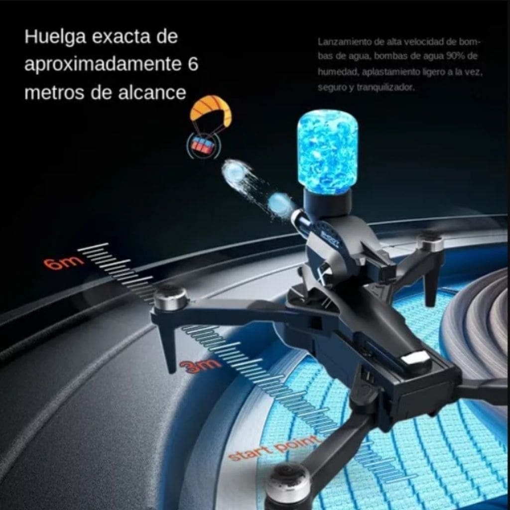DRONE JUGUETE CON PISTOLA HIDROGEL 2025 - SEDealmania