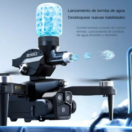 DRONE JUGUETE CON PISTOLA HIDROGEL 2025