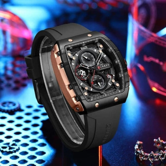 RELOJ CURREN 8442 + GAFAS WAYFARER NEGRA - SEDealmania