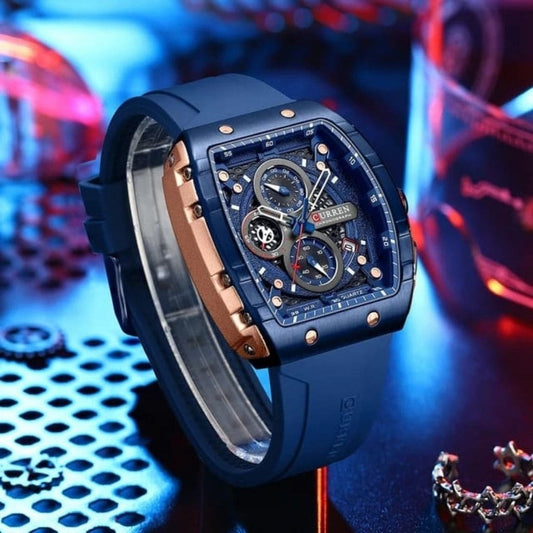 RELOJ CURREN 8442 + GAFAS WAYFARER NEGRA - SEDealmania