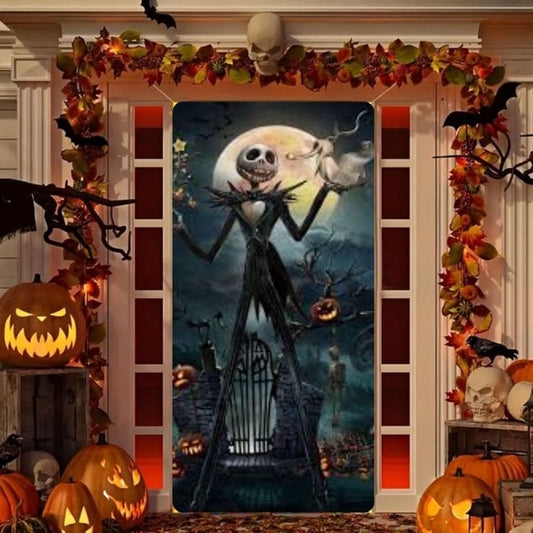 FORRO FUNDA PARA PUERTA HALLOWEN