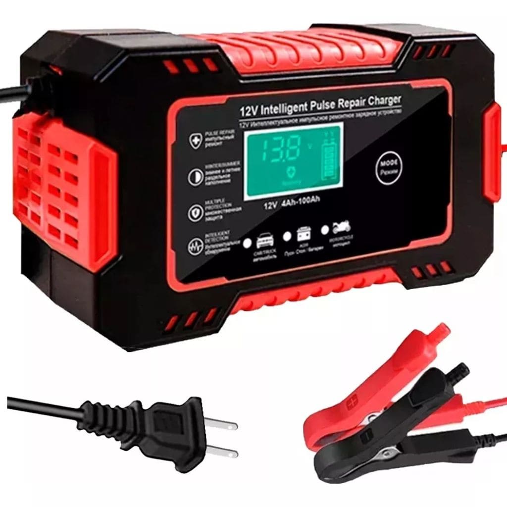 Cargador Bateria Carro Moto 12v Pantalla - SEDealmania