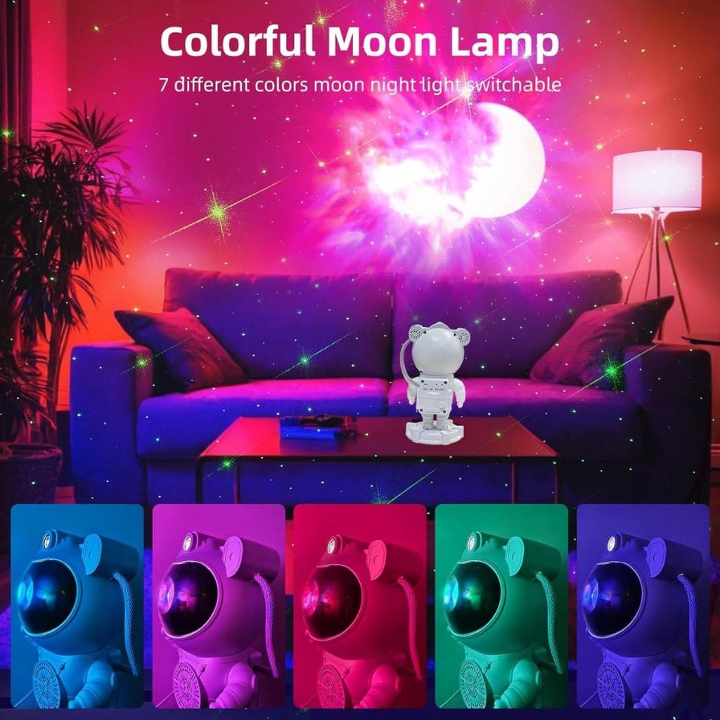 Astronauta Proyector Rgb Led Luces Galax - SEDealmania