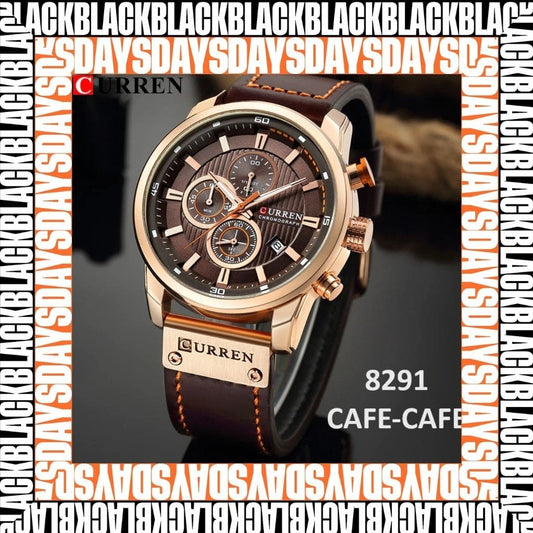 Reloj Curren 8291 Cuarz Corre Black Days