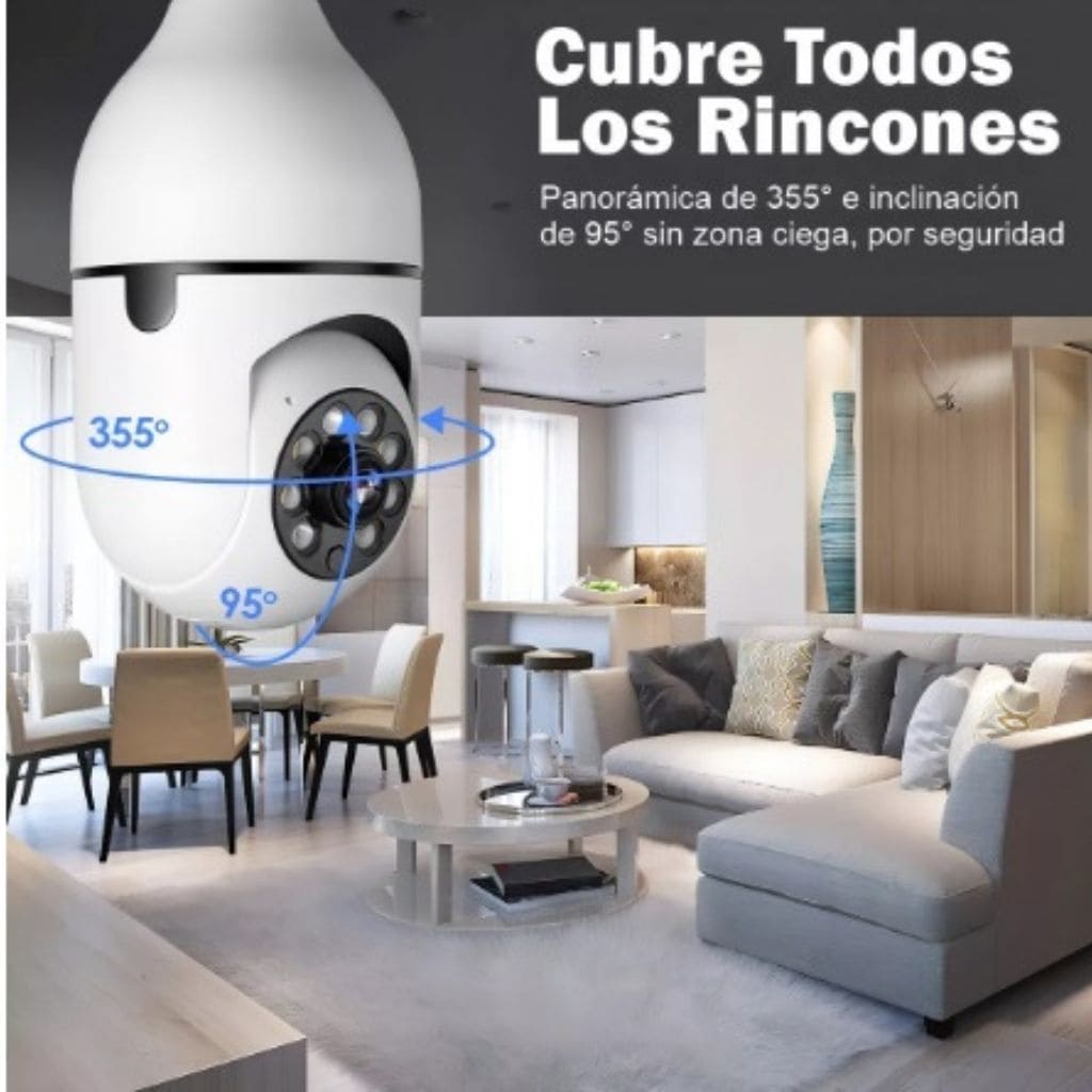 Camaras De Seguridad Tipo Bombillo Wifi - SEDealmania