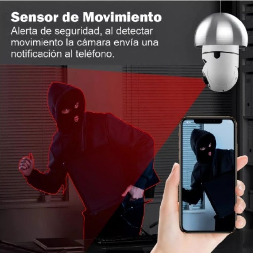 Camaras De Seguridad Tipo Bombillo Wifi