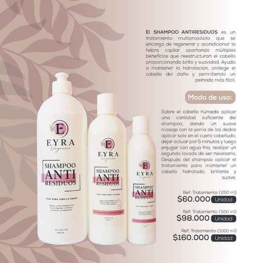 Shampoo antiresiduo