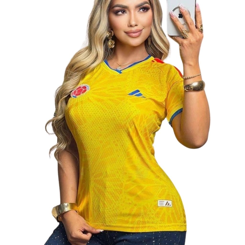 CAMISETA COLOMBIA MUNDIAL 2026  Bordada Encauchetada + caja - SEDealmania