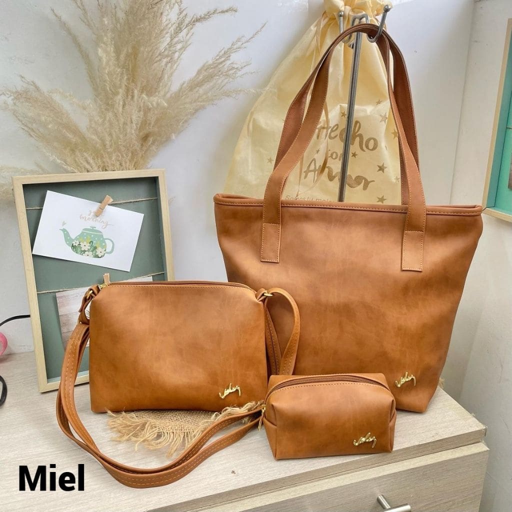 TRIO EN CUERO DACOTA DAMA REF SAFARI VLZ - SEDealmania