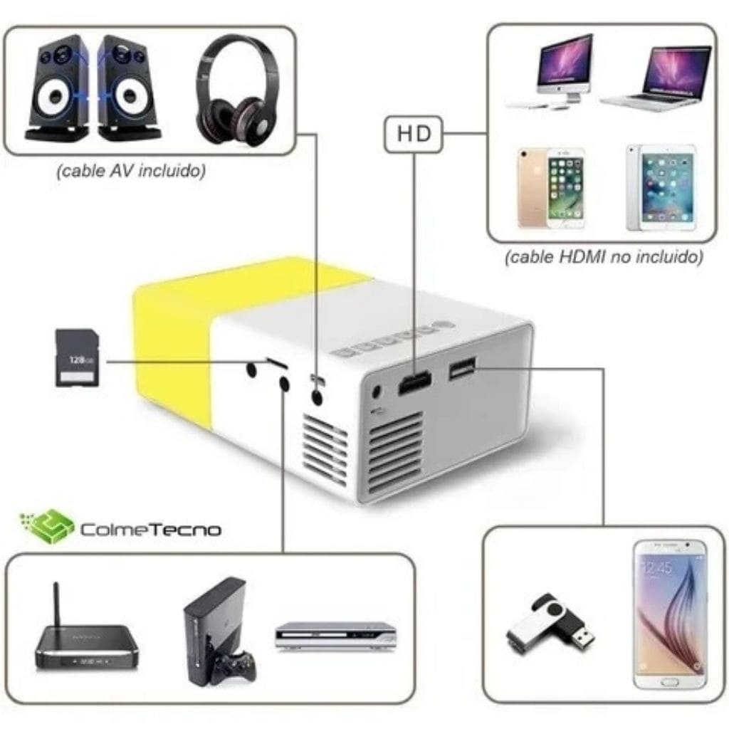 Mini Proyector Led Video Beam 600 Lumens - SEDealmania