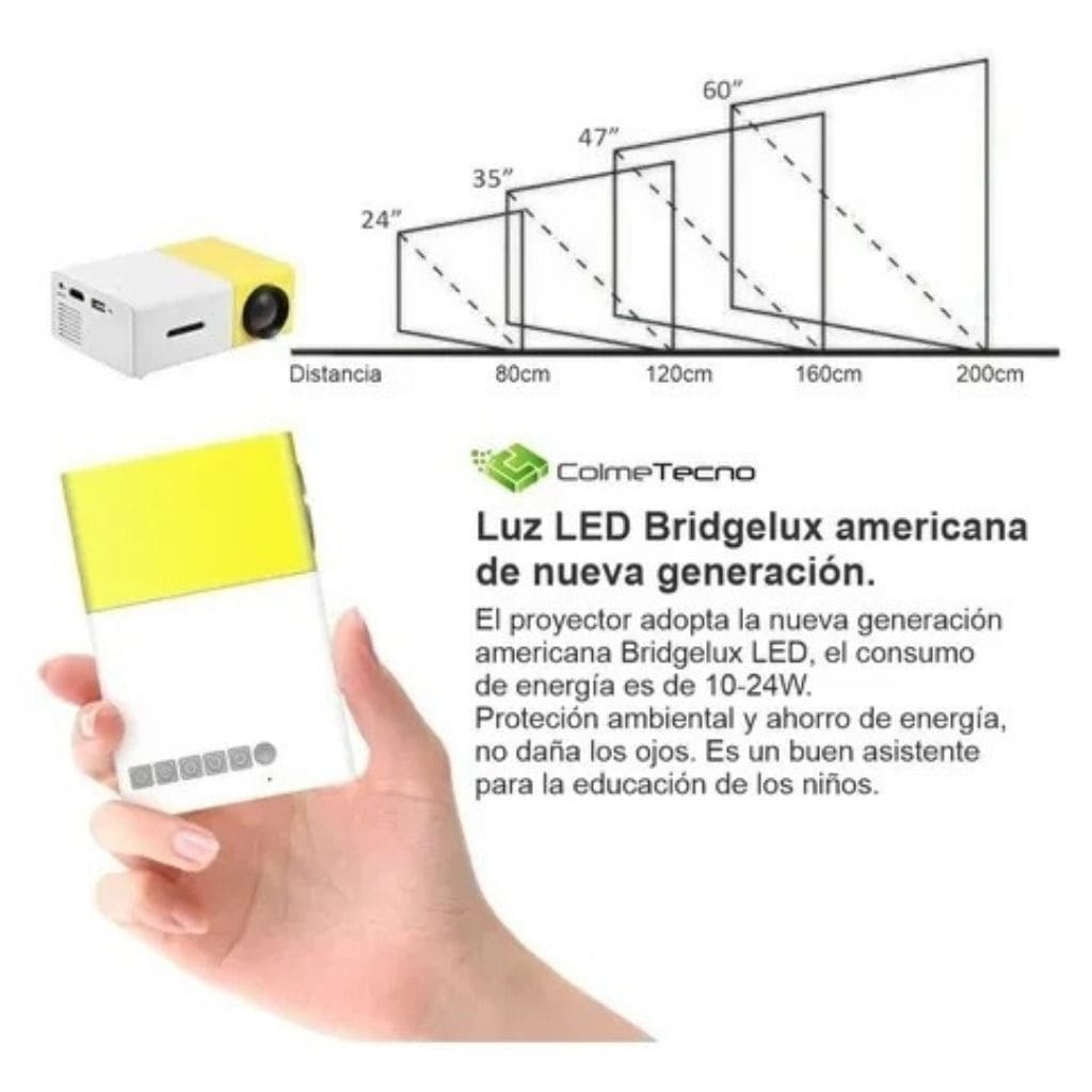 Mini Proyector Led Video Beam 600 Lumens - SEDealmania