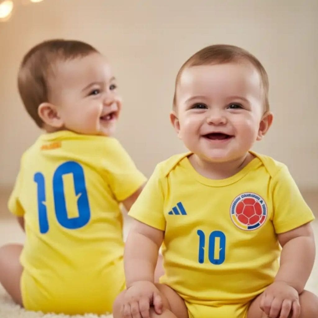 Body Selección Colombia en Algodón – Pasión Tricolor desde Pequeñitos