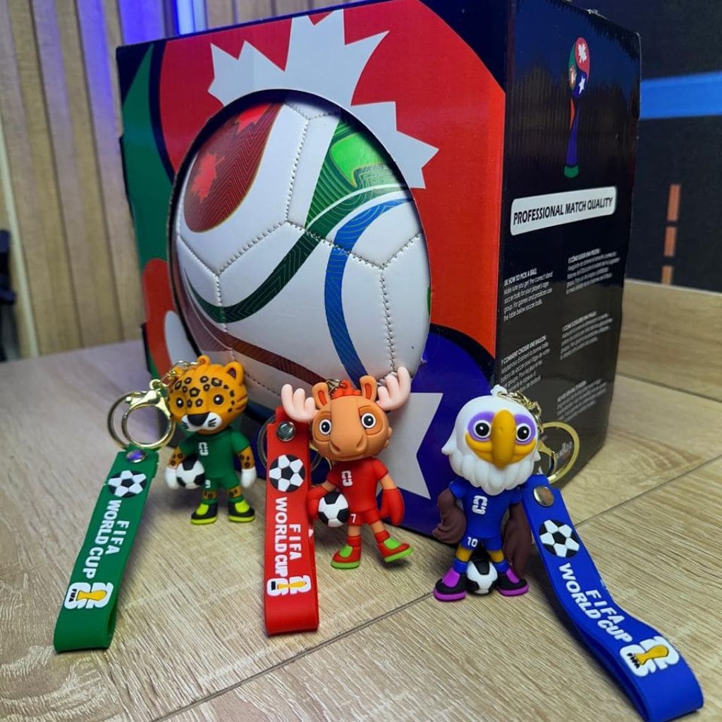Combo Balón Mundial 2026 Trionda + Llaveo + Caja