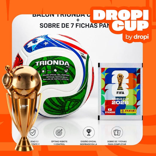 Balón Trionda Calidad 1.1 + Sobre Panini de 7 fichas!