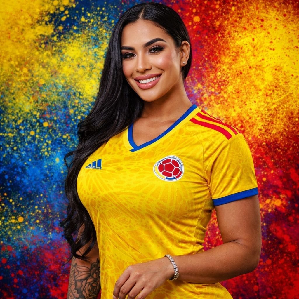 Camiseta Colombia Mundial 2026 Bordada