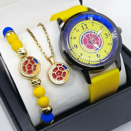 Combo Selección Colombia Reloj + Collar + Manilla