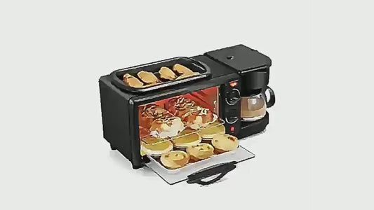 Horno Cafetera 3 En 1 SokanY desayuno